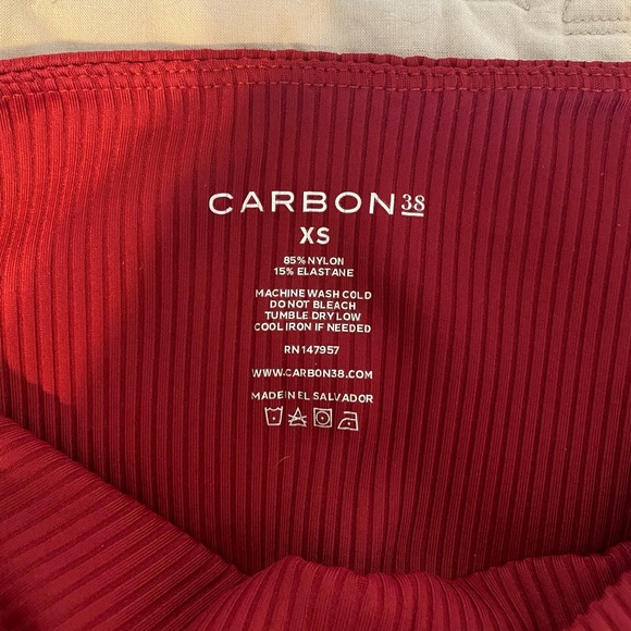 NWT Carbon38 Ribbed Regular Rise ⅞ Legging - Picture 5 of 5